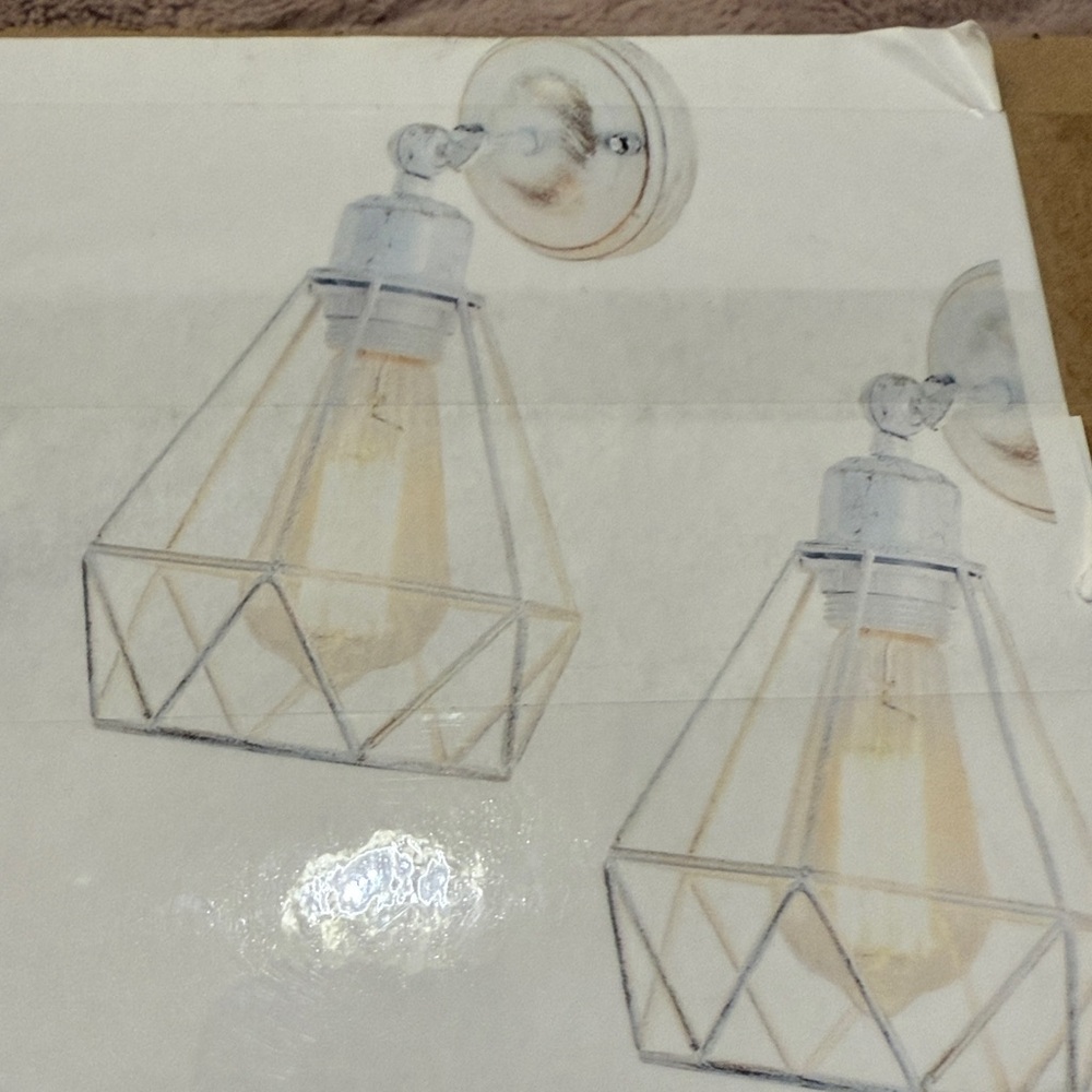 Farmhouse Sconce Set Rustic - Picture 3 of 5